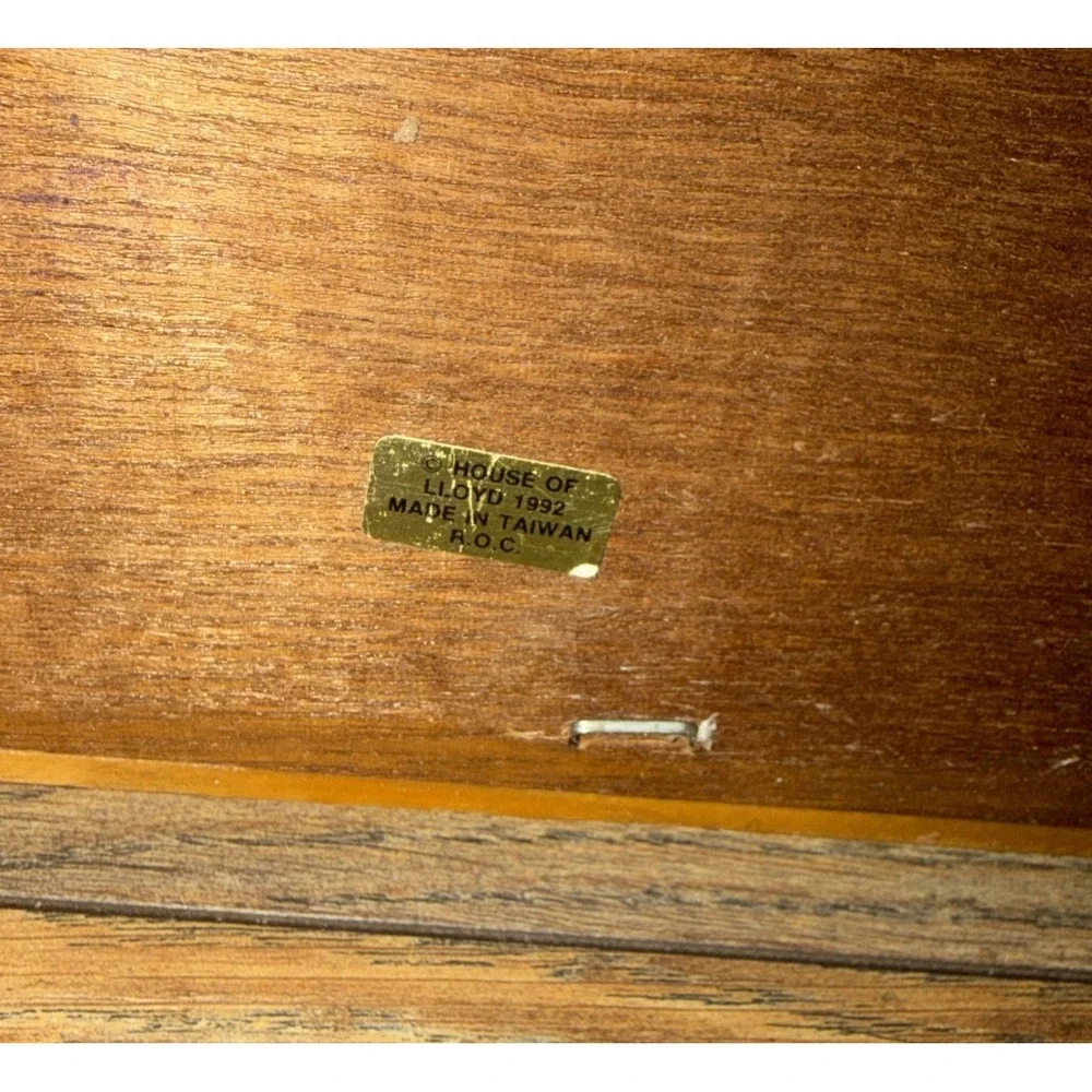 Vintage 1992 House of Lloyd Wooden Wall Cassette Tape Holder Rack